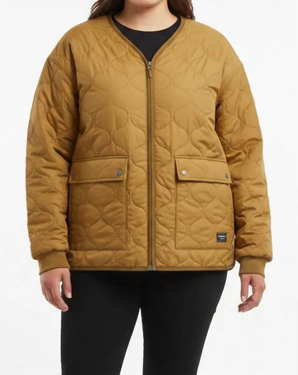 NEW EDDIE BAUER tawny full zip wren insulated jacket in gold